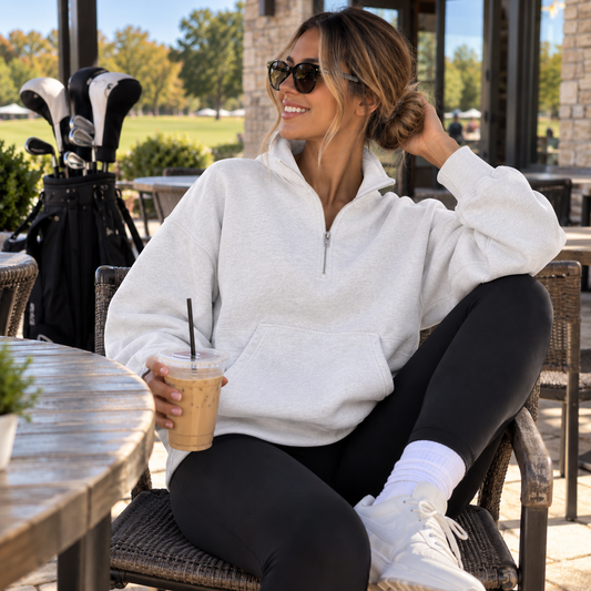 Tee Box Sherpa Half-Zip for Her