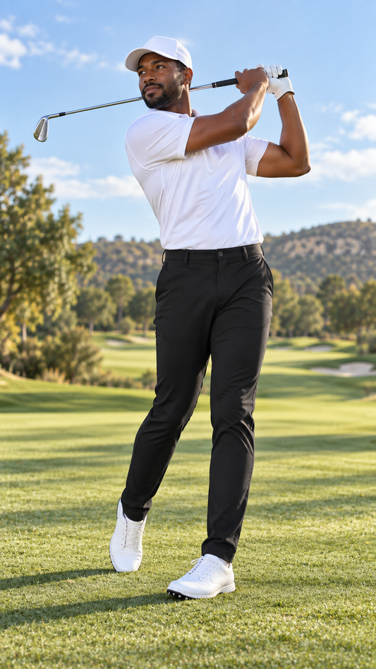 TourFlex men's cropped golf pants, view 2