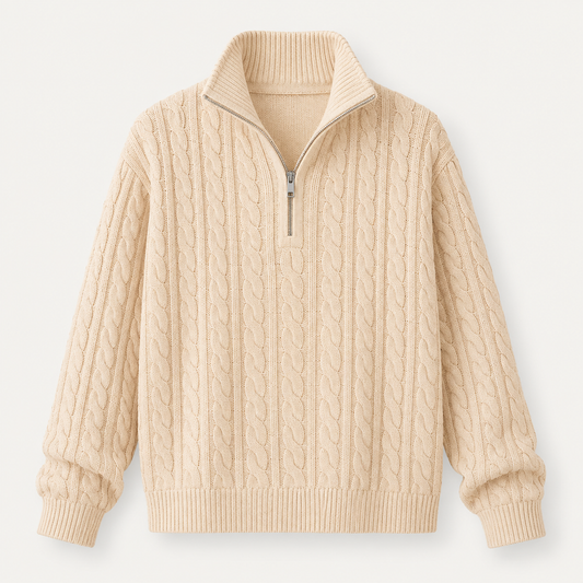 Clubhouse men's zip knit sweater