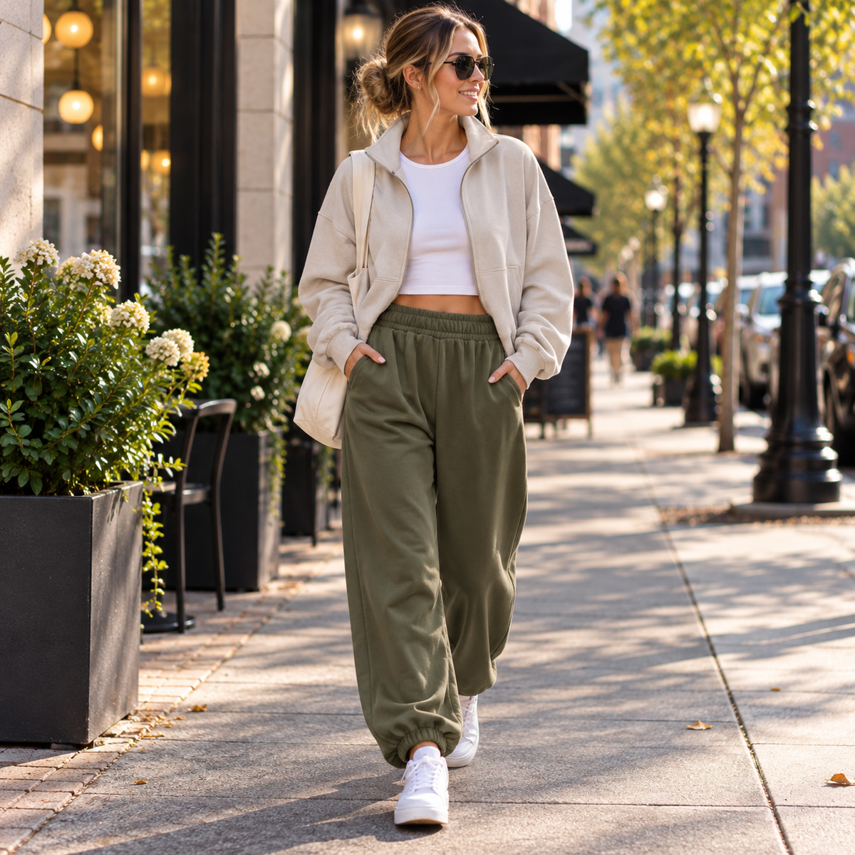 Rest Day Wide-Leg Sweatpants for Her