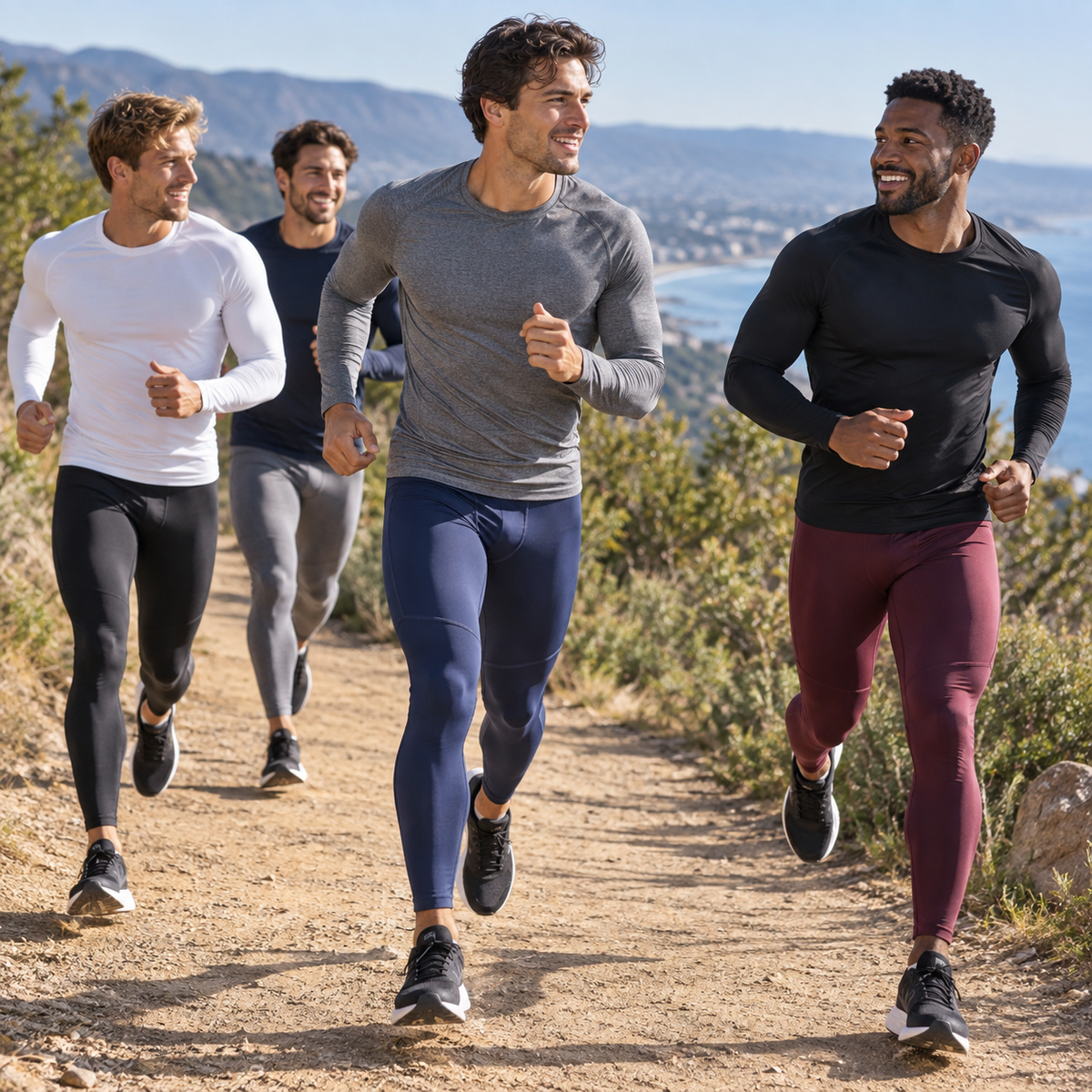 Long Run men's zip-pocket pants, view 4