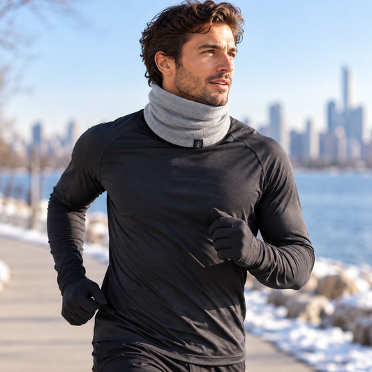Frost Line fleece neck gaiter, view 2