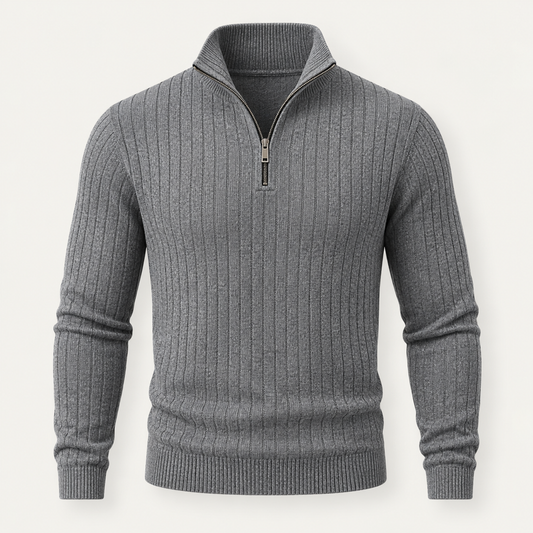 Fairway men's mock-neck zip sweater