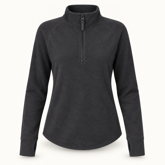 Frost Delay women's fleece half-zip