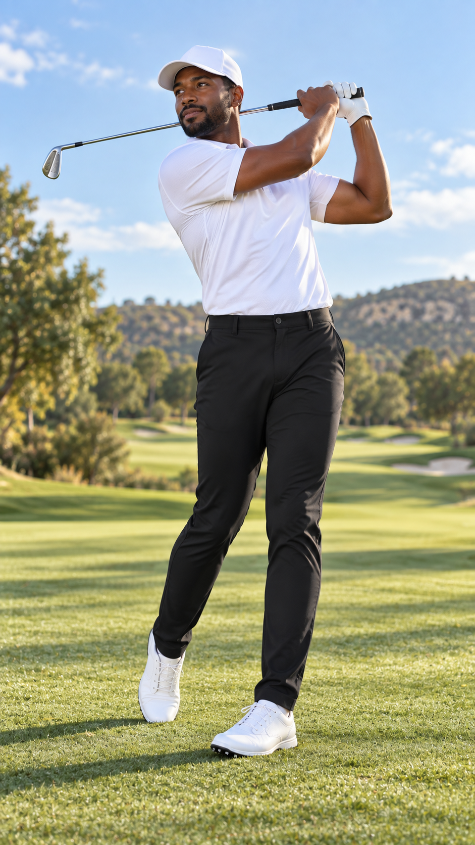 TourFlex men's cropped golf pants, view 2