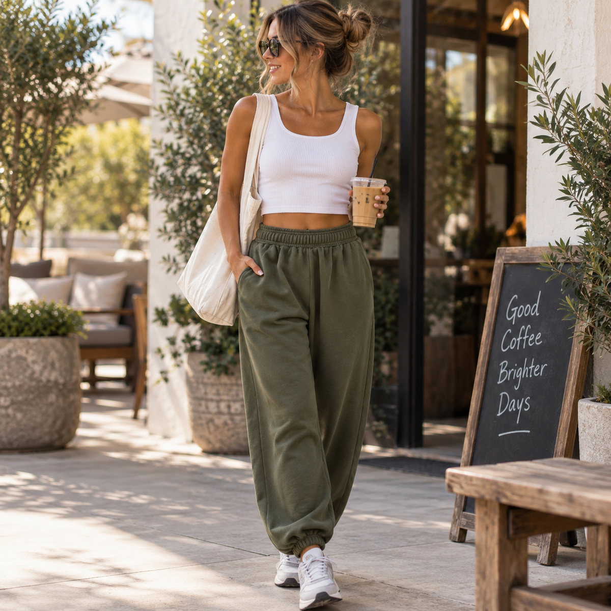 Rest Day Wide-Leg Sweatpants for Her