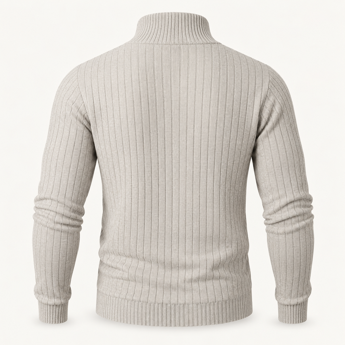 Fairway men's mock-neck zip sweater, view 4